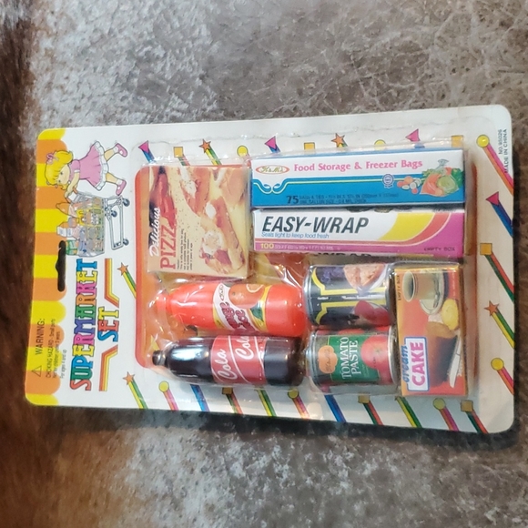 Supermarket Set Other Vintage Pretend Play Food Containers Poshmark